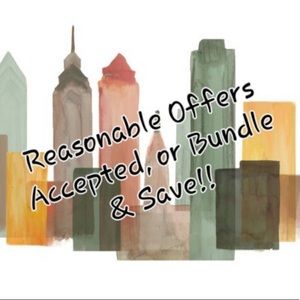 Reasonable offers are welcomed!